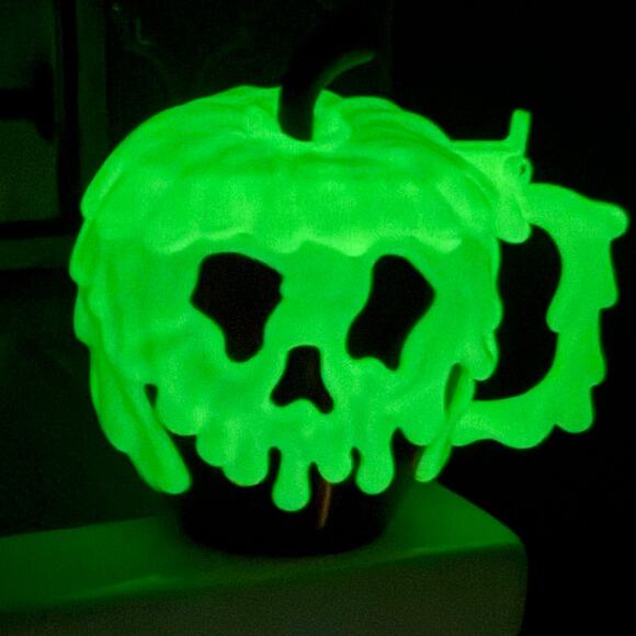 Disney Parks Snow White Poison Apple Mug Glows in the Dark Very Clean - Picture 2 of 6
